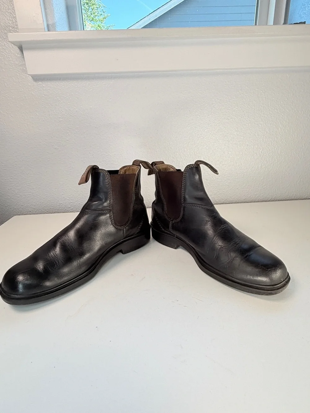 Blundstone Black Leather Chelsea Ankle Boots Australia Mens Size 9